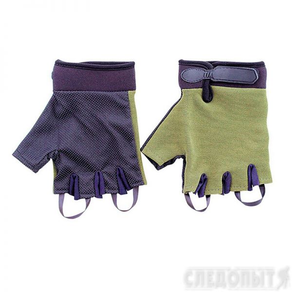 Travel gloves Pathfinder, green, fingerless, size XL PF-GT-G02